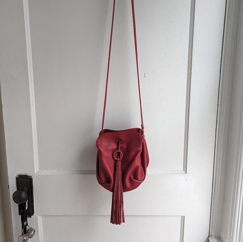 Red HOBO Crossbody Purse